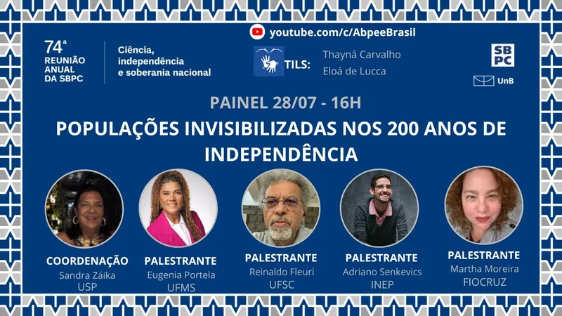 Miniatura do vídeo: Painel – Populações invisibilizadas nos 200 anos de independência